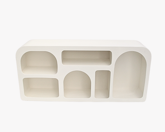 White Cut Out Console