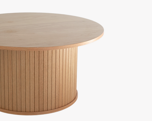 Natural Fluted Coffee Table