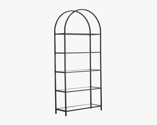 Black Arch Bookcase