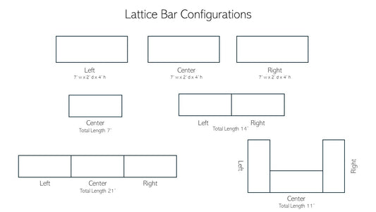 Lattice Bar with Multiple Configurations