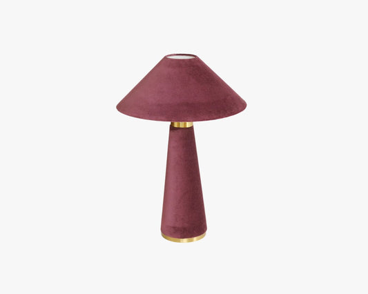 Velvet Burgundy Lamp