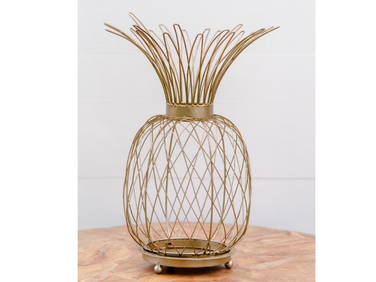 Gold Pineapple Votive | Adorn Charleston