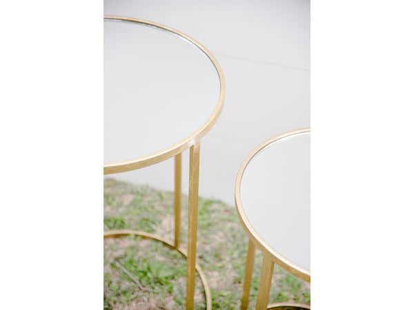 Gold & Mirror Set Tables | Adorn Charleston