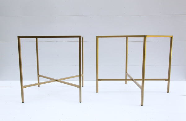 Gold X Side Table
