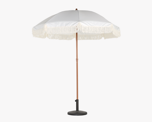 White Tassel Umbrella