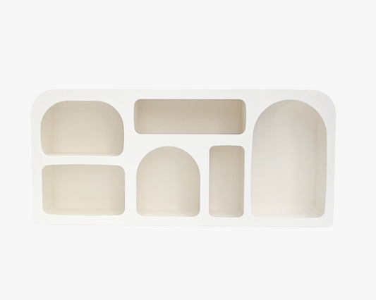 White Cut Out Console