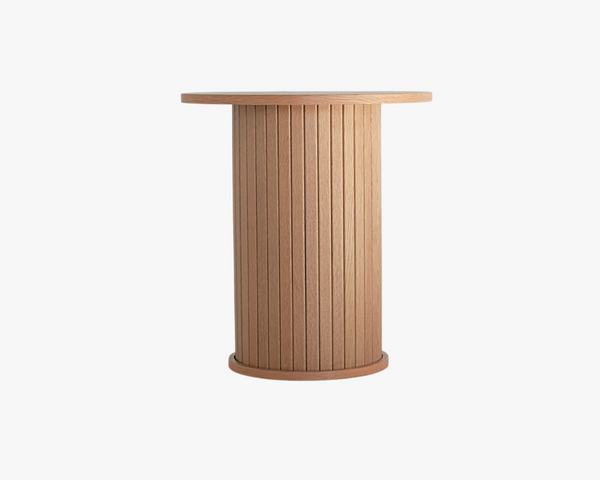 Natural Fluted Side Table