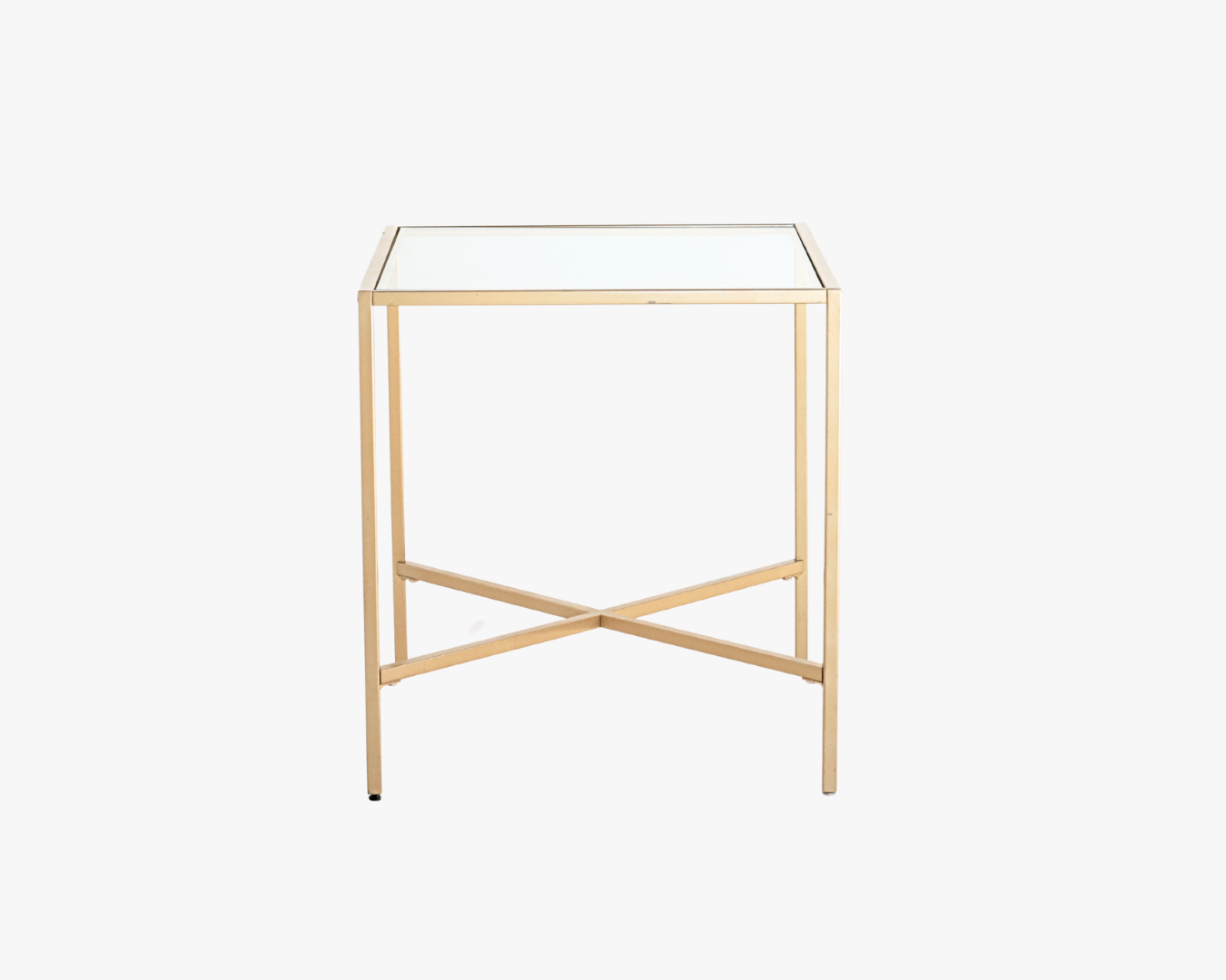 Gold X Side Table