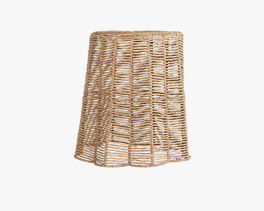 Jute Scalloped Table