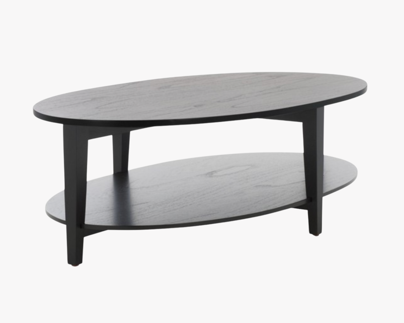 NEW Black Oval Coffee Table