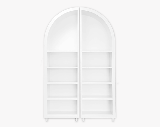 Double Curved Top Bookcase