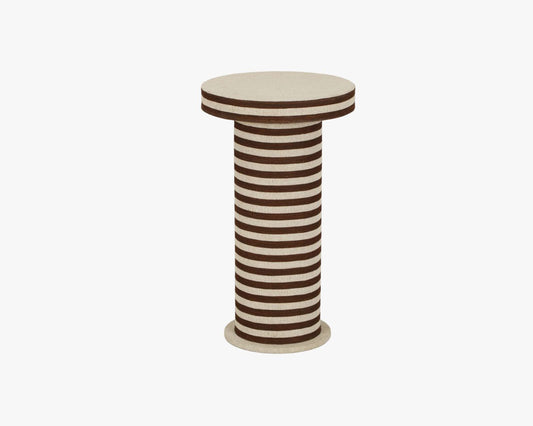 ** PRE ORDER ** Brown + Natural Jute Side Table