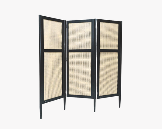 Black + Cane Folding Screen
