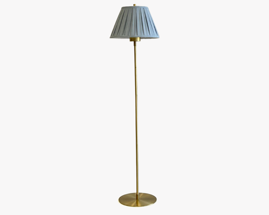 NEW Blue Slate + Brass Floor Lamp