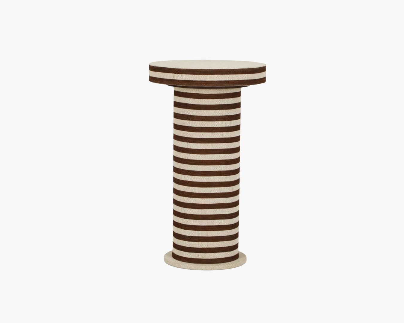 ** PRE ORDER ** Brown + Natural Jute Side Table
