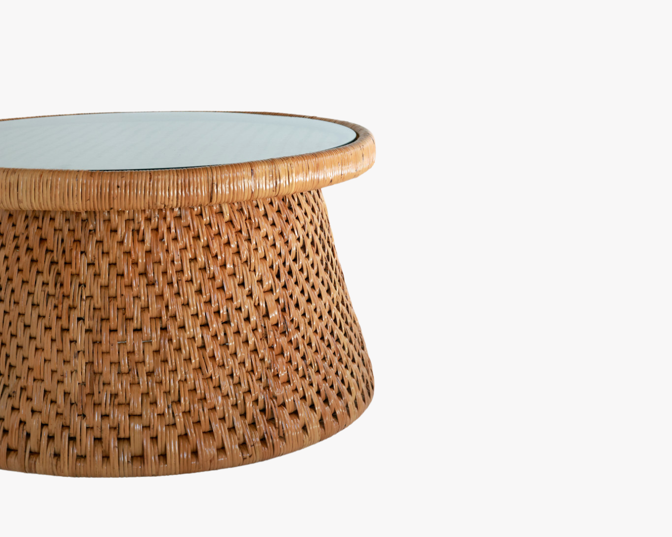 Woven Round Coffee Table