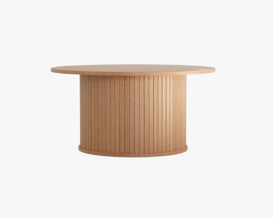 Natural Fluted Coffee Table