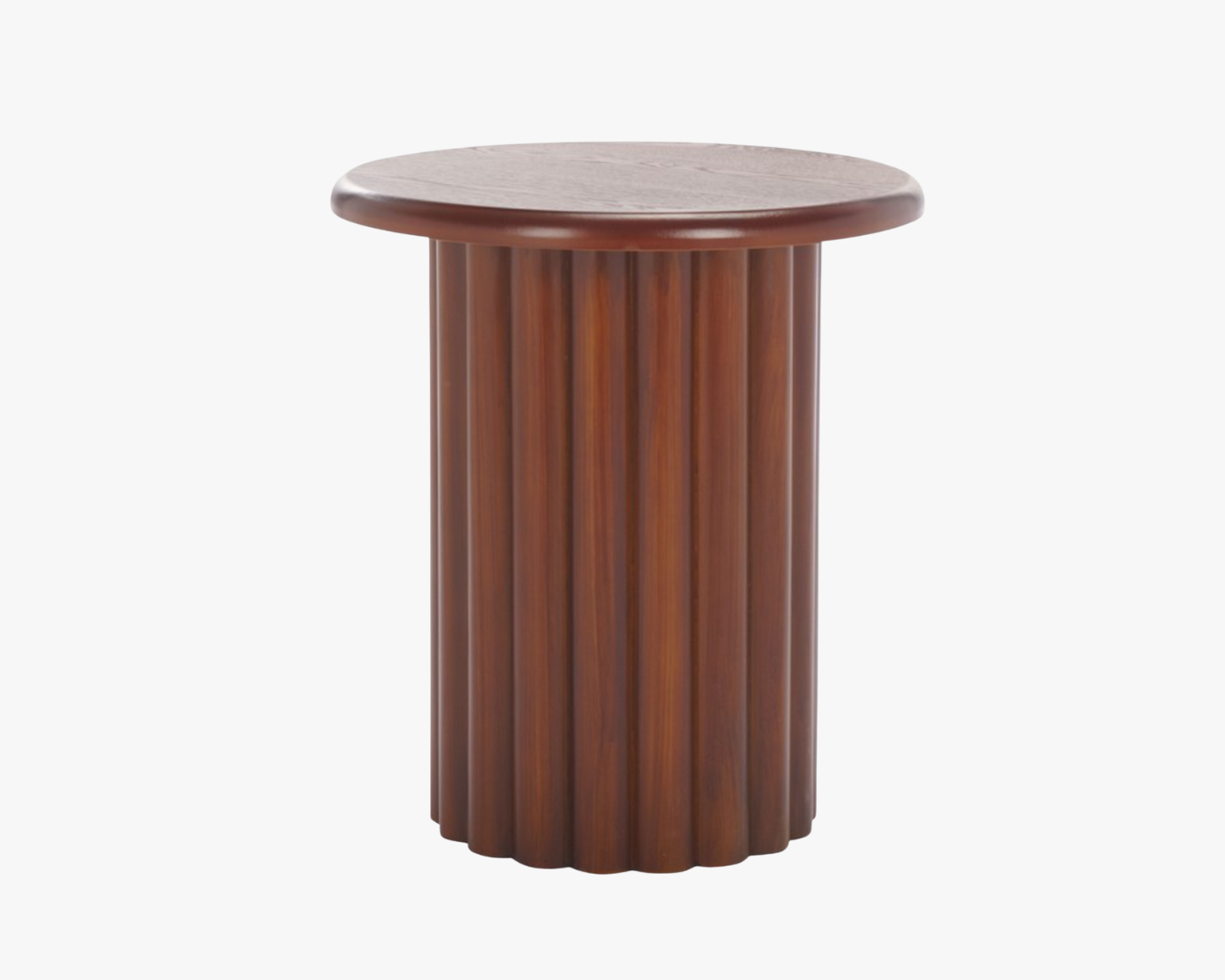 NEW Walnut Fluted Side Table