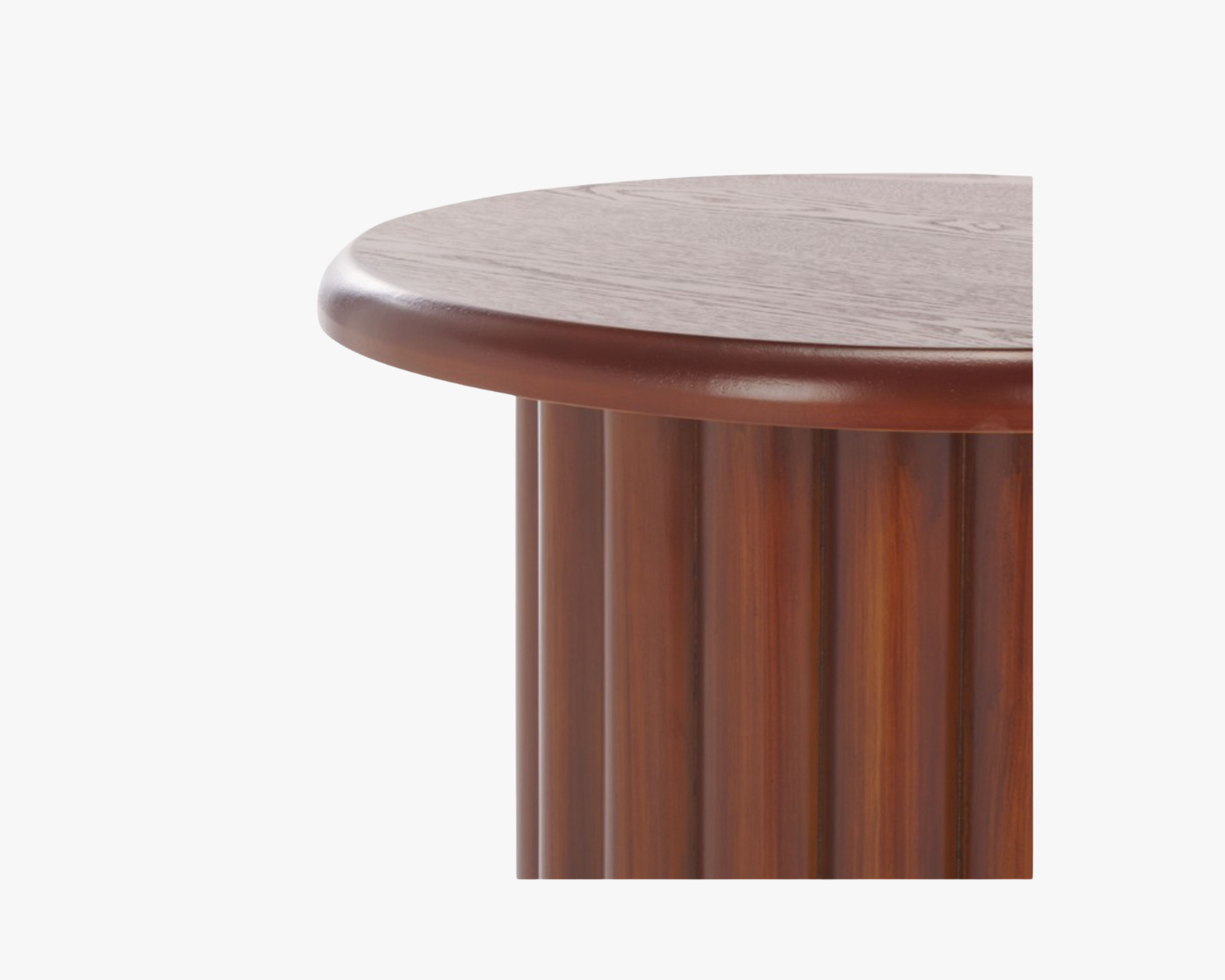 NEW Walnut Fluted Side Table