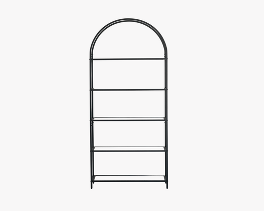 Black Arch Bookcase