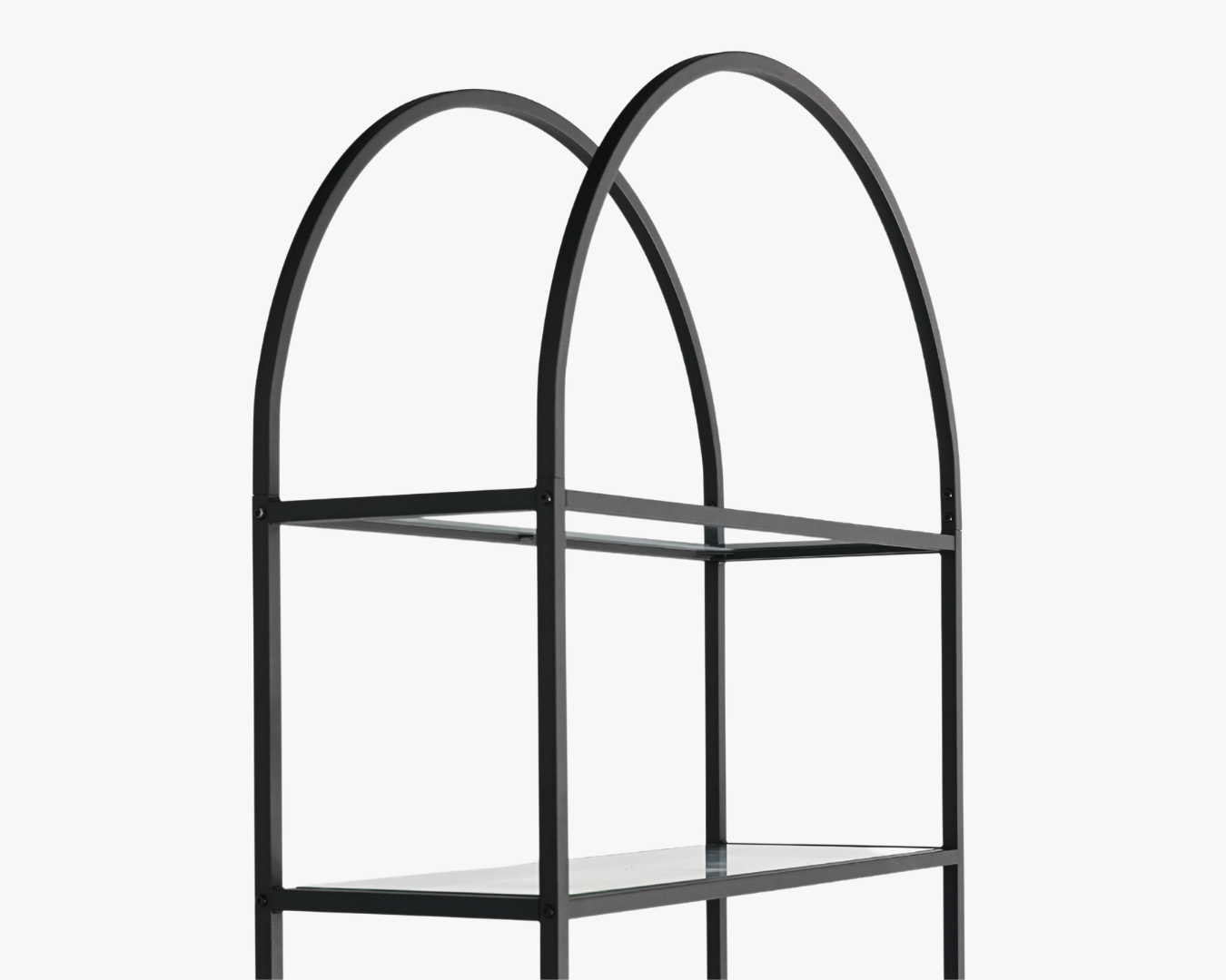 Black Arch Bookcase