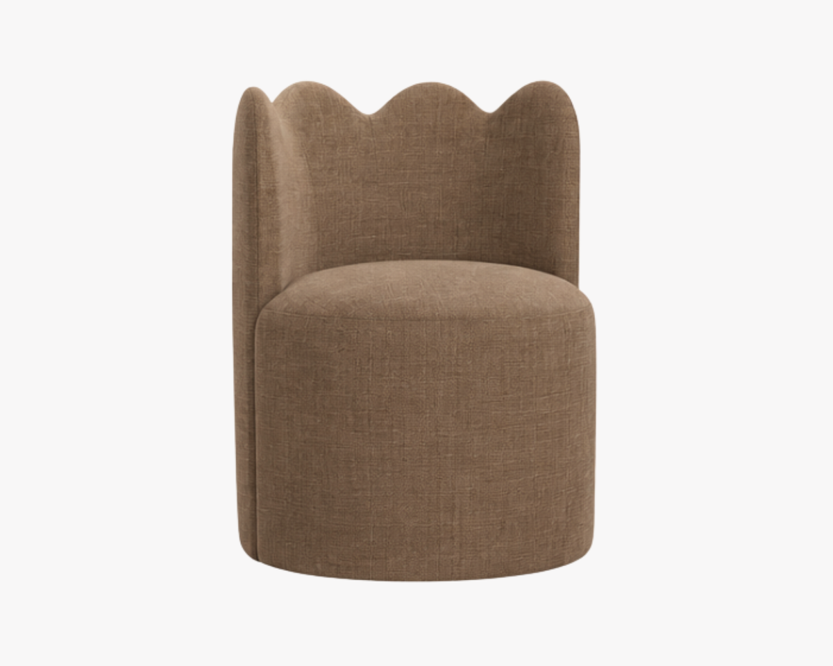 ** PRE ORDER ** Green Cece Scalloped Dining Chair