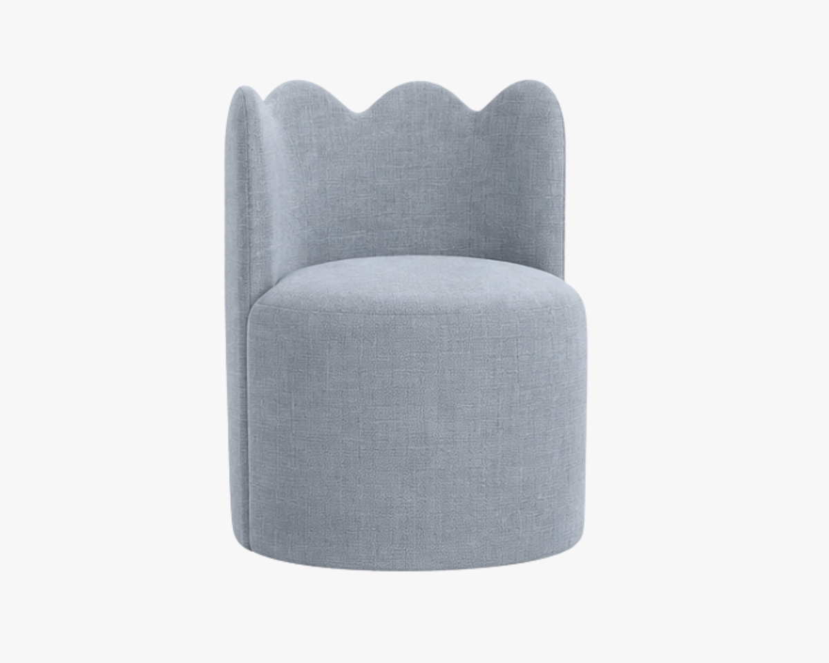 ** PRE ORDER ** Green Cece Scalloped Dining Chair