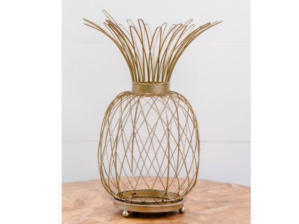 Gold Pineapple Votive | Adorn Charleston