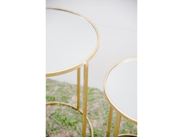 Gold & Mirror Set Tables | Adorn Charleston