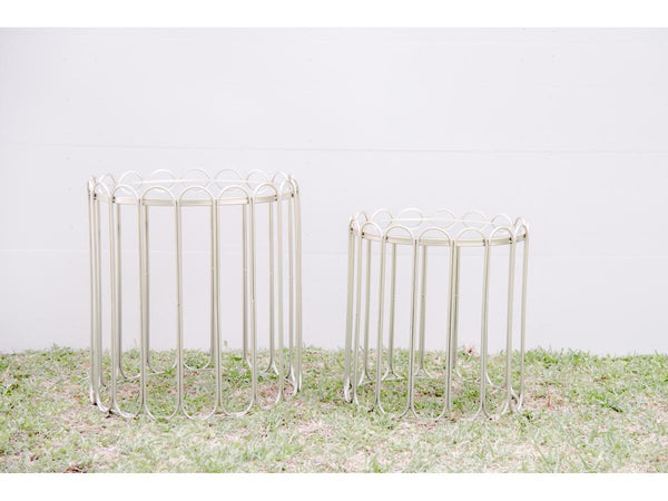 Silver Arched Table- Set 2