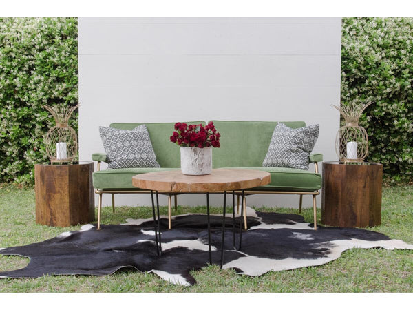 Octagon Wood Side Table | Adorn Charleston