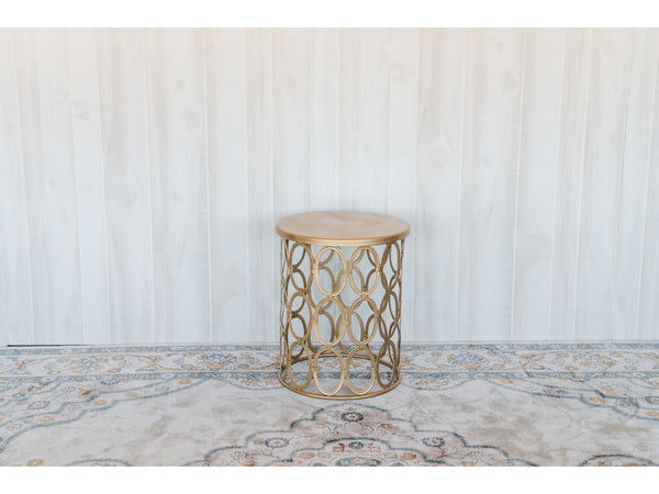 Gold Circle Table