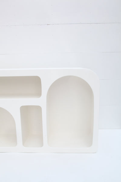 White Cut Out Console