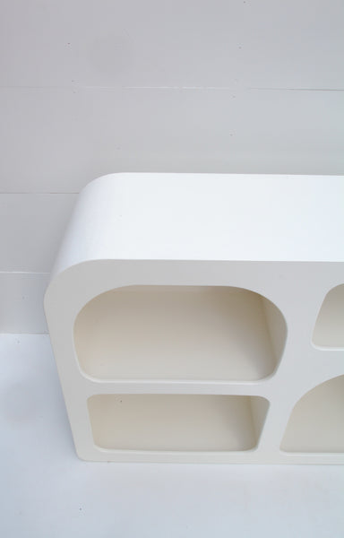 White Cut Out Console